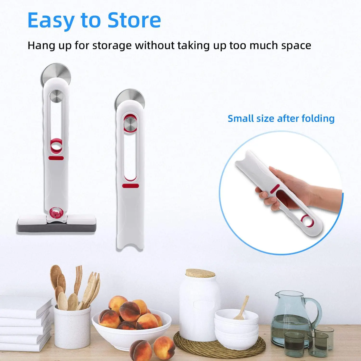 Mini Self-Squeeze Mop | for Kitchen, Car & Windows