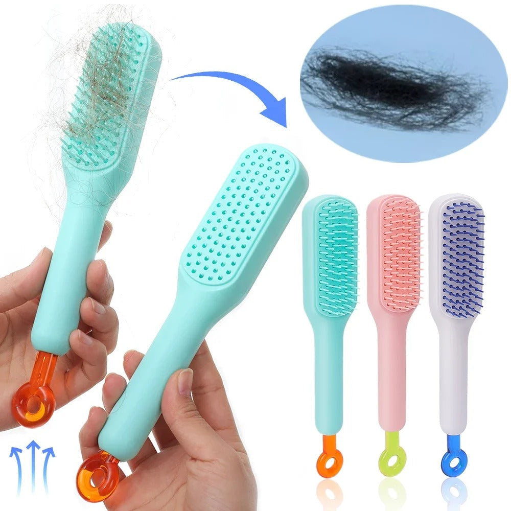 Self-cleaning Hairbrush