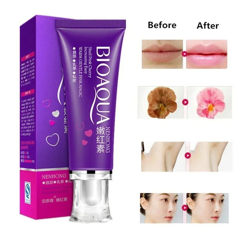 Whitening Cream & Gel for Lips & Body | Feminine Care for Pink, Radiant Skin