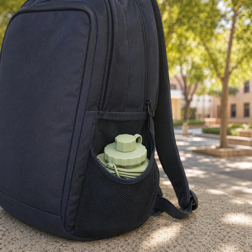 Backpack side pocket mockup