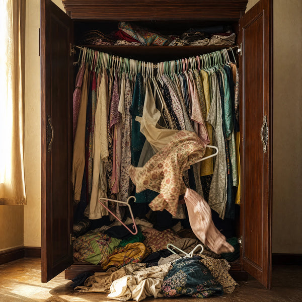 Clothes fallen off hanger