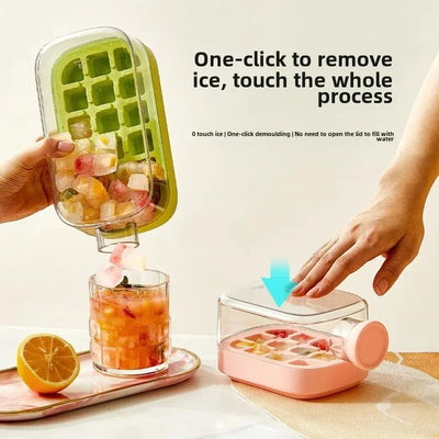 2-in-1 Ice Maker Ice Tray Water Bottle