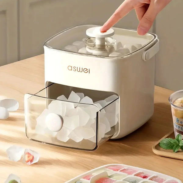 48-Cube Ice Tray with Double-Layer Design