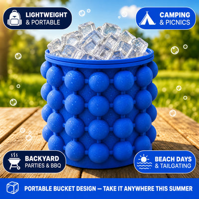 Silicone Ice Cube Maker Bucket