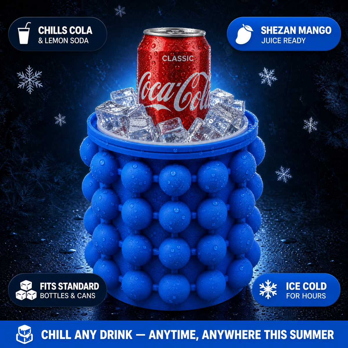 Silicone Ice Cube Maker Bucket