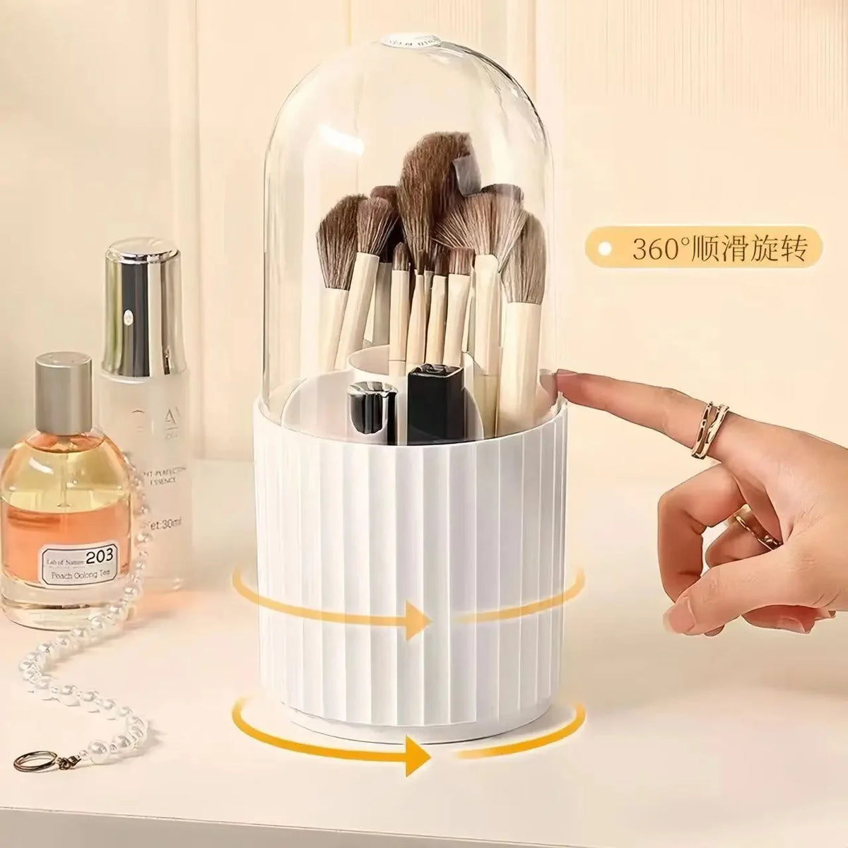 360° Rotating Makeup Organizer