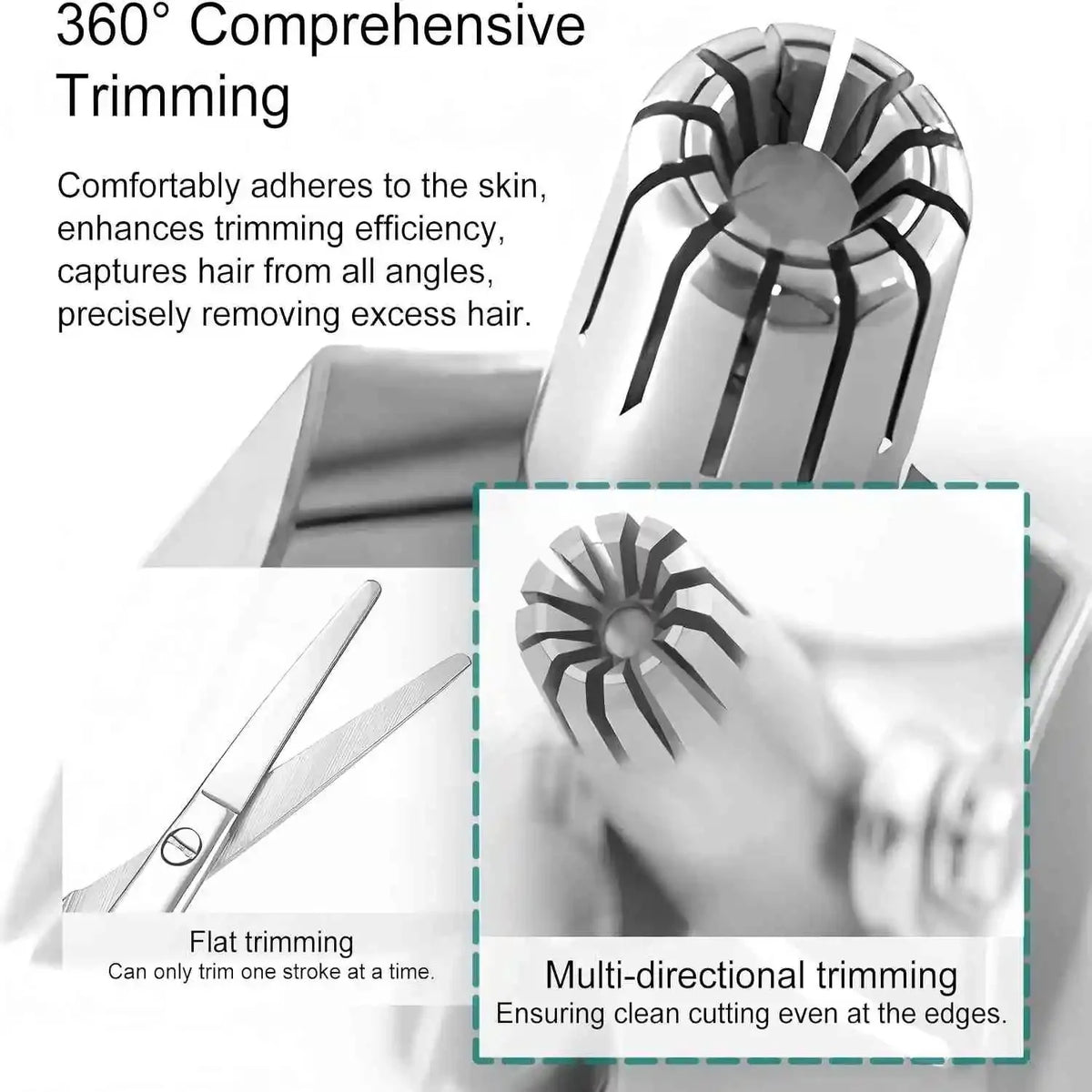 Stainless Steel Nose Hair Trimmer
