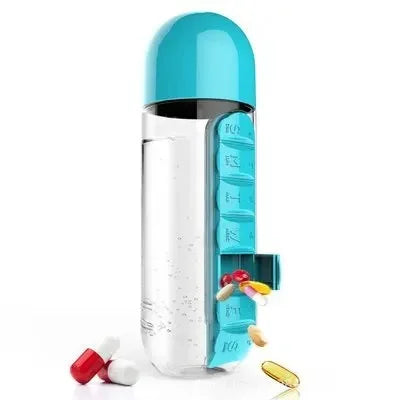2-in-1 Water Bottle & Pill Box