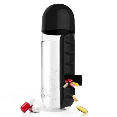 2-in-1 Water Bottle & Pill Box