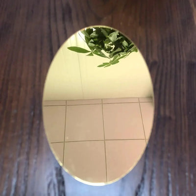 Oval Shape Self-Adhesive Mirror Sticker