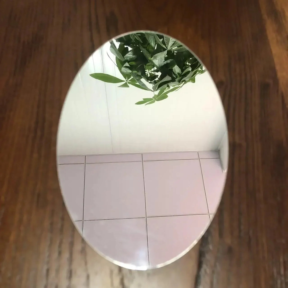Oval Shape Self-Adhesive Mirror Sticker