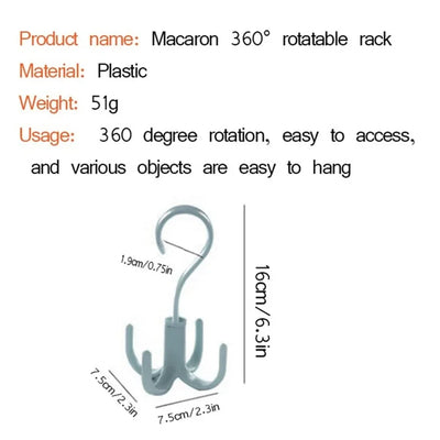 Multi-Purpose 4-Claw Rotatable Hook