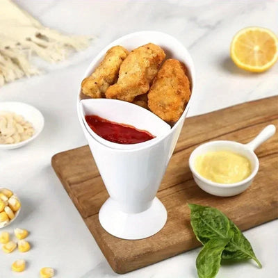 2-in-1 French Fries Cup with Sauce Holder