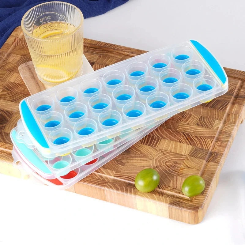 Silicone Round Ice Cube Tray – 21-Cavity