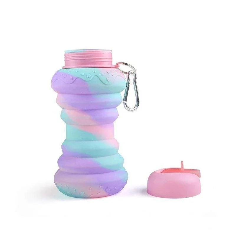550ml Foldable Silicone Water Bottle