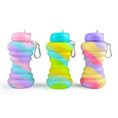 550ml Foldable Silicone Water Bottle