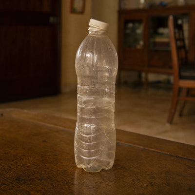 Regular plastic bottle inside bag