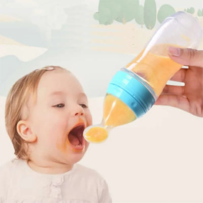 Baby Feeding Bottle with Spoon