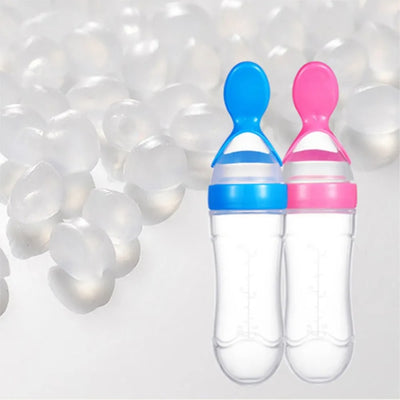 Baby Feeding Bottle with Spoon