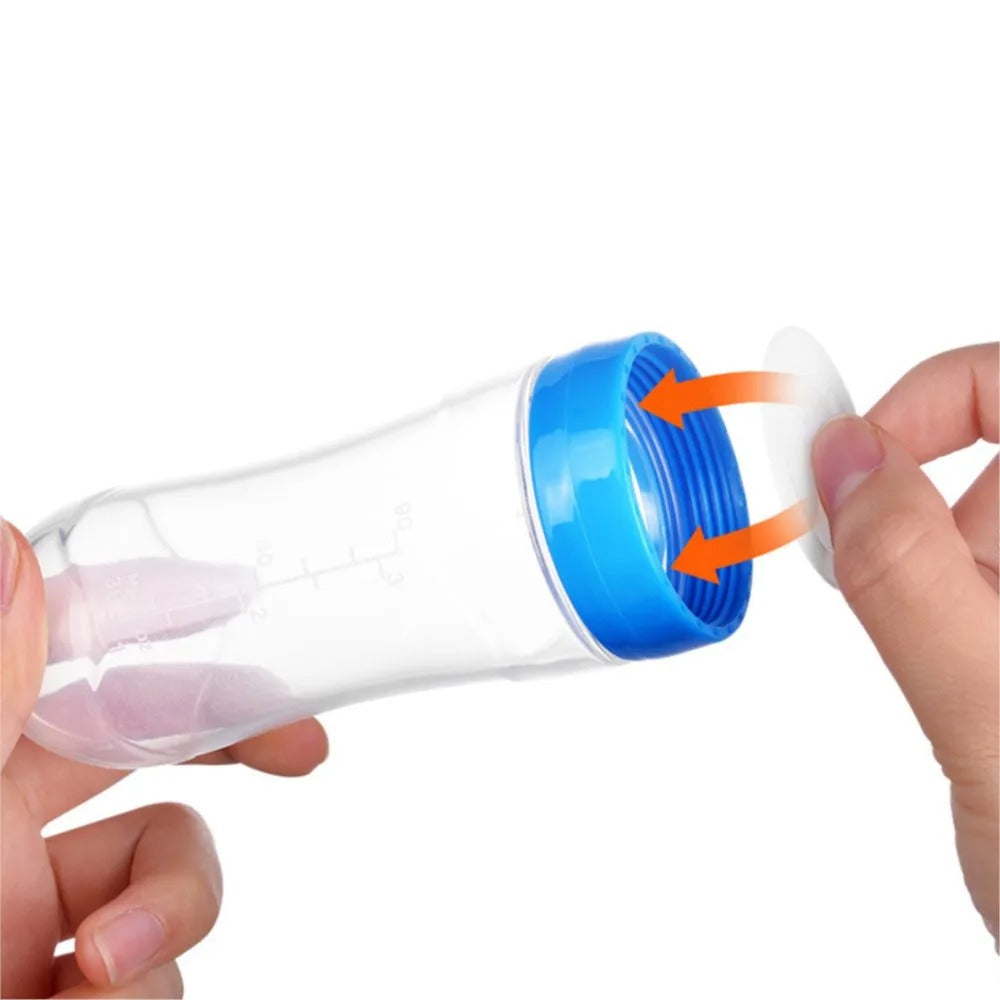 Baby Feeding Bottle with Spoon