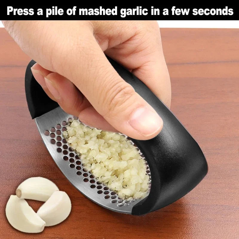 Stainless Steel Garlic Press Crusher