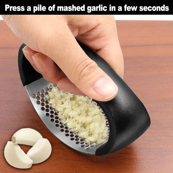 Stainless Steel Garlic Press Crusher