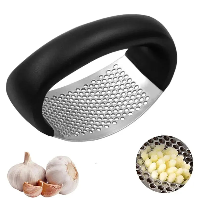 Stainless Steel Garlic Press Crusher