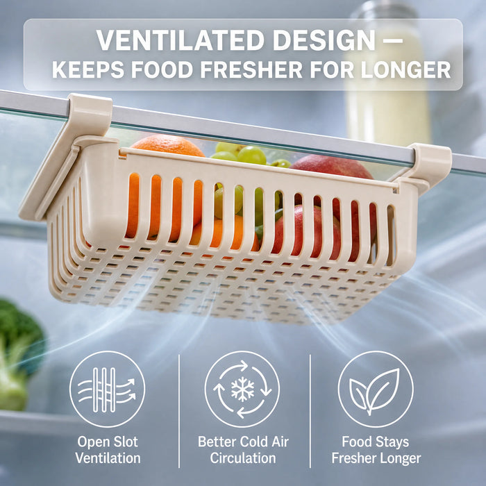 Ventilated mesh-pattern base of the basket