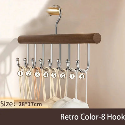 8 Hooks Wooden Clothes Hanger