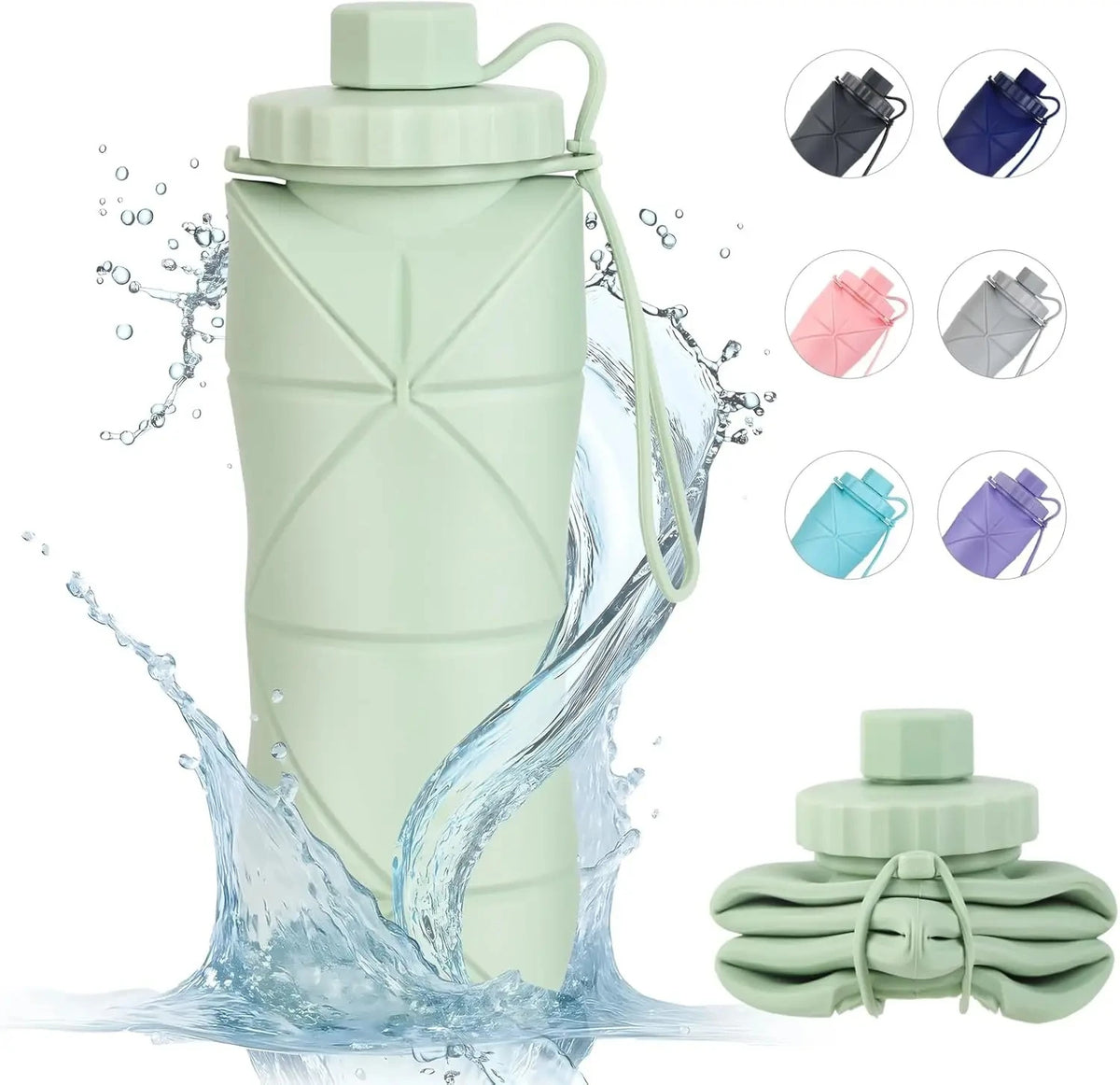Foldable Silicone Water Bottle