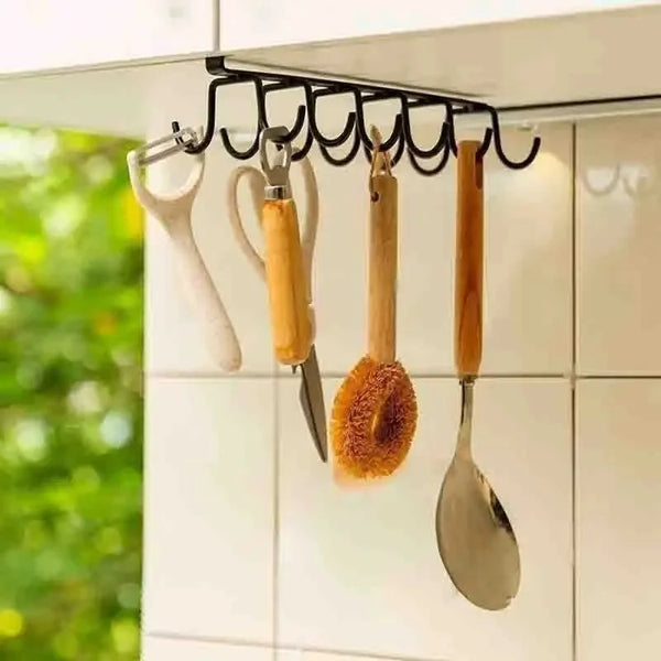 Double-Row Hooks Hanging Cup Holder