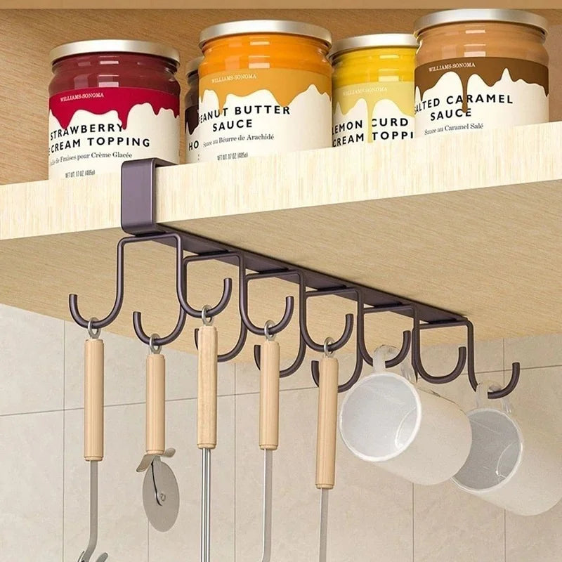 Double-Row Hooks Hanging Cup Holder