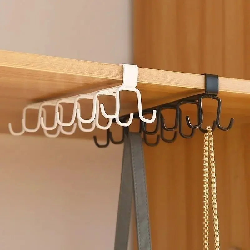 Double-Row Hooks Hanging Cup Holder