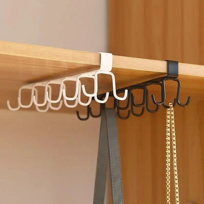 Double-Row Hooks Hanging Cup Holder