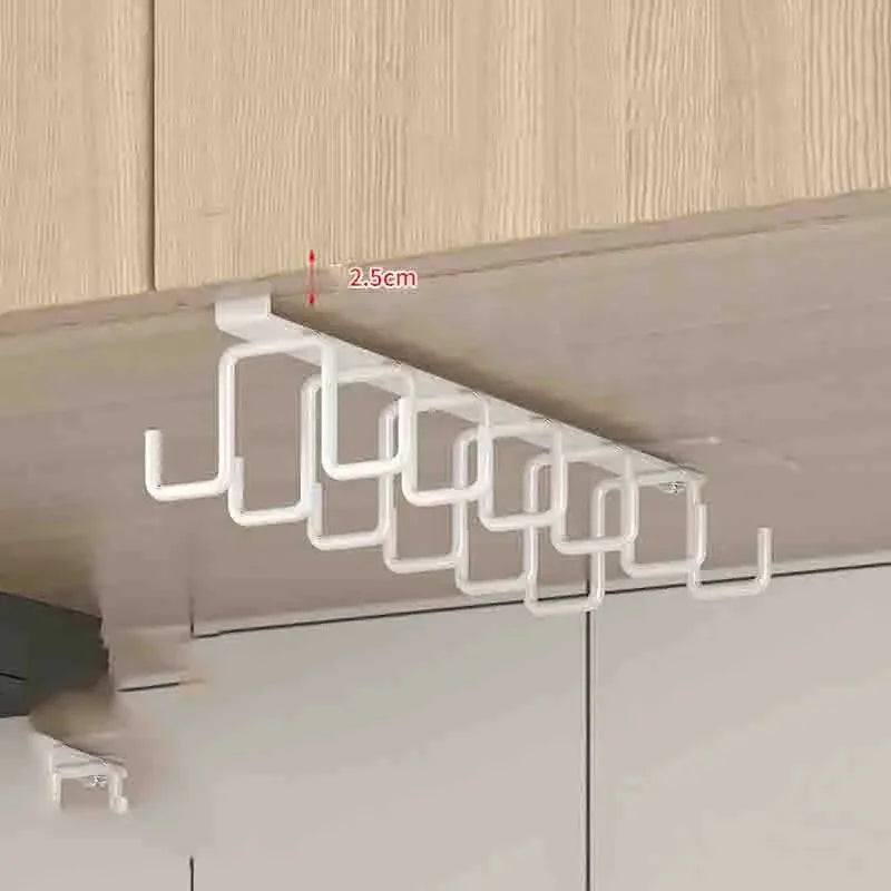 Double-Row Hooks Hanging Cup Holder