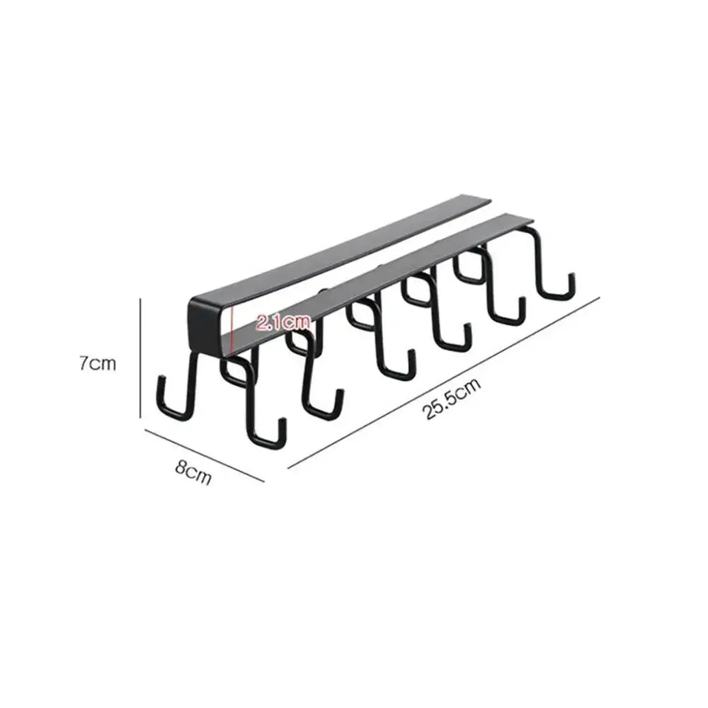 Double-Row Hooks Hanging Cup Holder