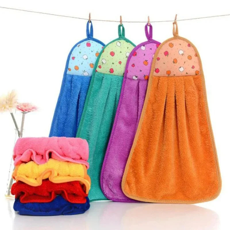 Kitchen & Bath Luxury Coral Velvet Hand Towels